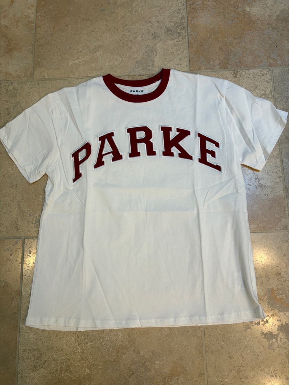 PARKE Varsity T Shirt Crimson